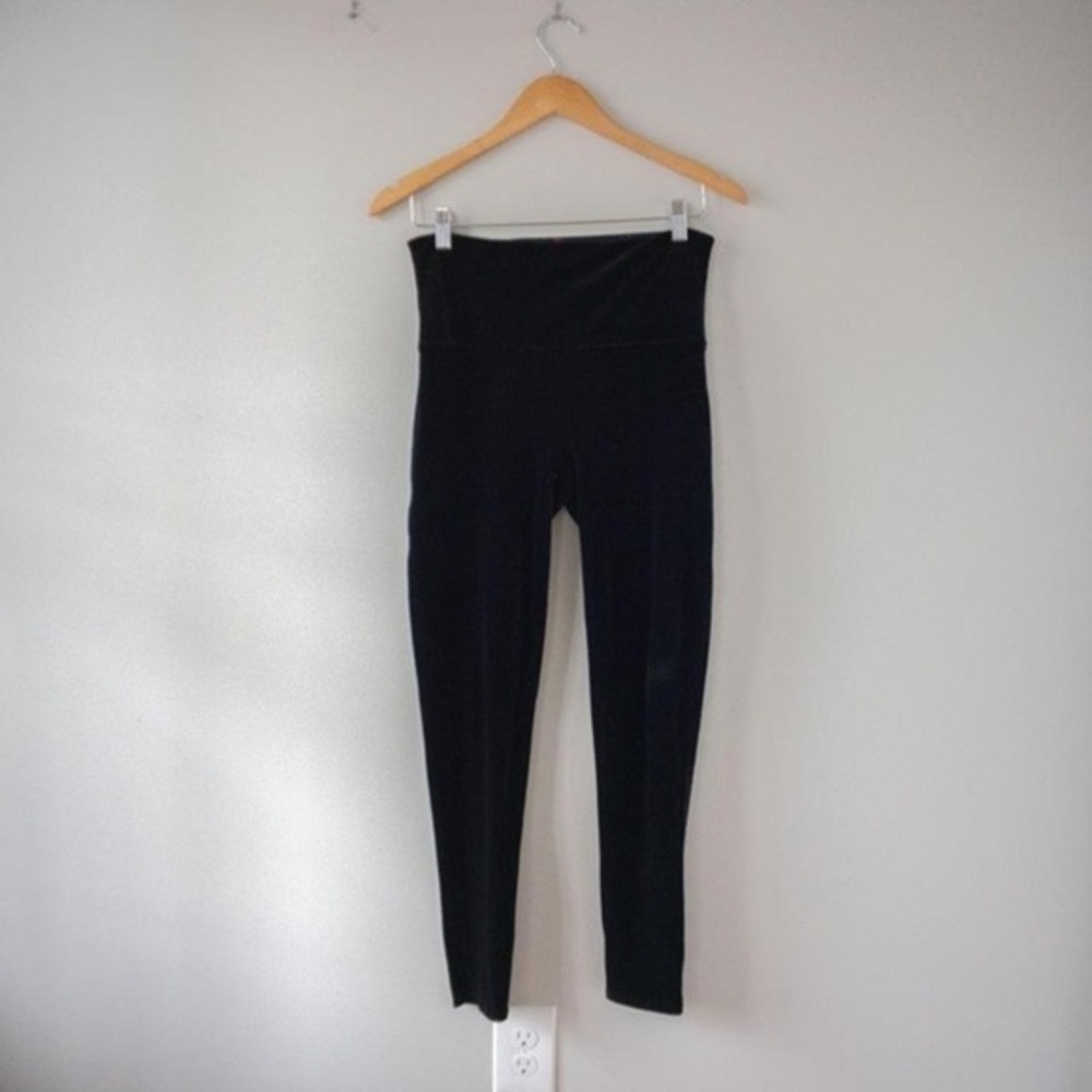 Spanx‎ Black Velvet Leggings